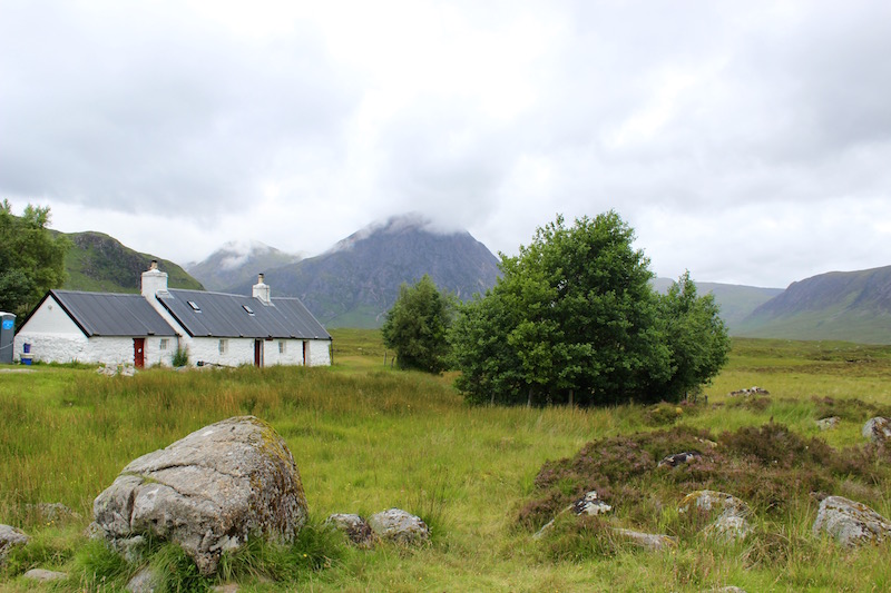 cottage in Glencoe, in the Highlands of Scotland