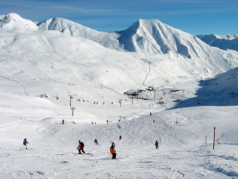 Snowboarding in Ischgl