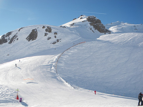 Snowboarding in Serre Chevalier