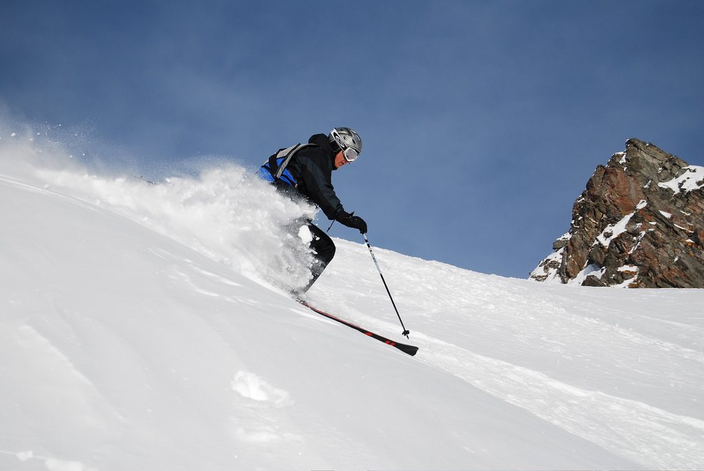Skier in Verbier