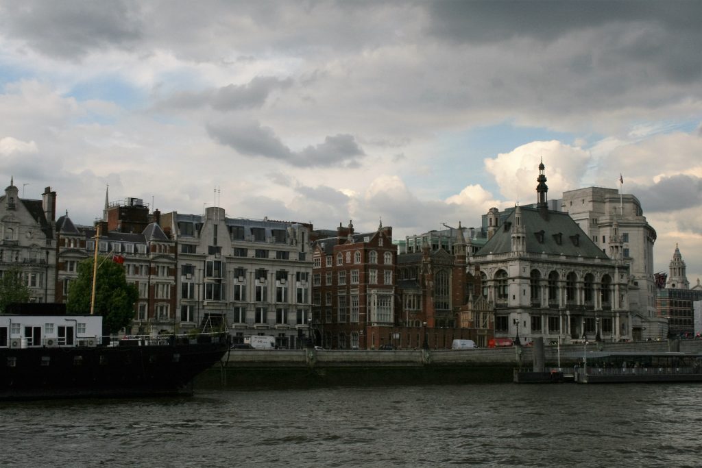 View from our Thames boat cruise