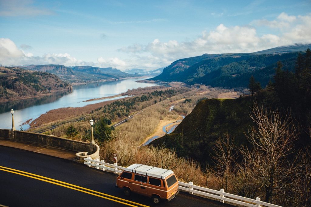 Road trip landscape