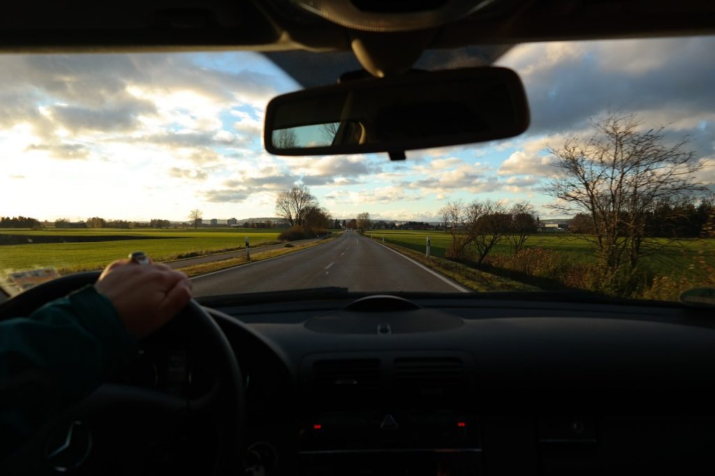 Road trip - driver's view