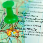 how far is jacksonville florida from the beach