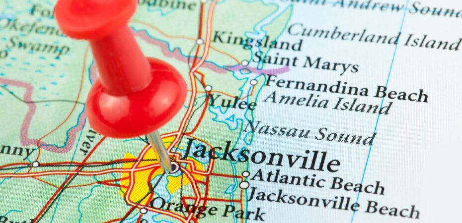 how far is jacksonville florida from my location