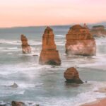 Beautiful scenery of the twelve apostles in Australia.