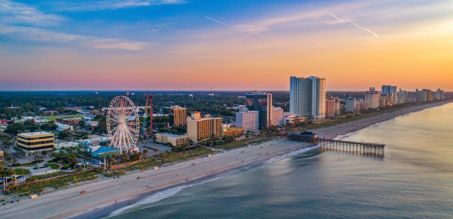 how far is myrtle beach from jacksonville florida