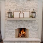distance between fireplace and mantel