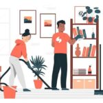 Household chores concept illustration