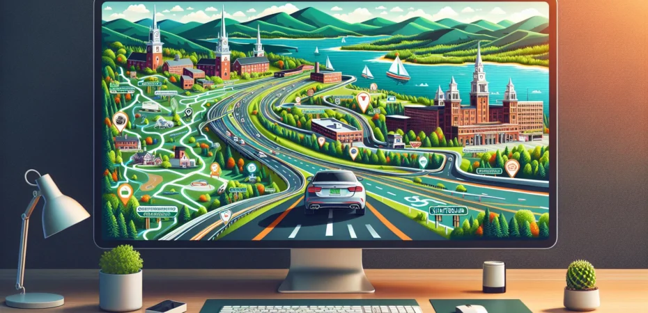 distance between shaftsbury vt and providence ri