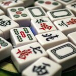 Tiles of Mahjong game played in China